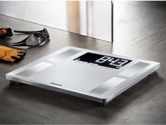 Soehnle - Personenweegschaal - Analyse - XL (35 X 30) - Kunststof - Zilver - BIA - BMI - Vet - Water - Spiermassa - Kcal 3 Soehnle - Personenweegschaal - Analyse - XL (35 X 30) - Kunststof - Zilver - BIA - BMI - Vet - Water - Spiermassa - Kcal