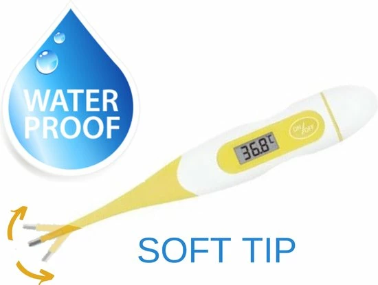 Sunlife Digitale Thermometer Flexibele Soft Tip - Lichaam - Koortsthermometer Baby - Staafthermometer Volwassenen - Rectaal - Lichaamsthermometer - Oorthermometer 3 Sunlife Digitale Thermometer Flexibele Soft Tip - Lichaam - Koortsthermometer Baby - Staafthermometer Volwassenen - Rectaal - Lichaamsthermometer - Oorthermometer