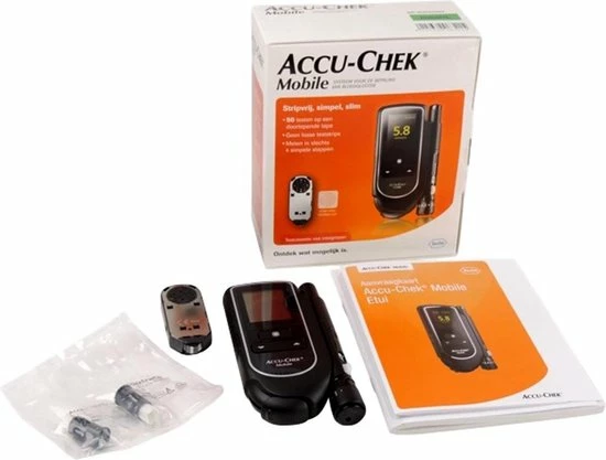 Roche Accu Chek Mobile Combi Set Met 50 Teststrips 3 Roche Accu Chek Mobile Combi Set Met 50 Teststrips