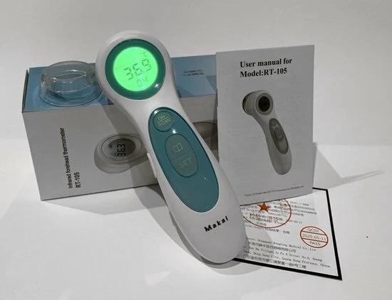 Infrarood Thermometer- Koorts- Contactloos- Thermometer Lichaam, Voorhoofd, Oor- Professioneel- Medisch- Baby, Kinderen, Volwassenen- Digitaal- CE Gecertificeerd, Hygi?nisch, Veilig, Makai 9 Infrarood Thermometer- Koorts- Contactloos- Thermometer Lichaam, Voorhoofd, Oor- Professioneel- Medisch- Baby, Kinderen, Volwassenen- Digitaal- CE Gecertificeerd, Hygi?nisch, Veilig, Makai - Afbeelding 7