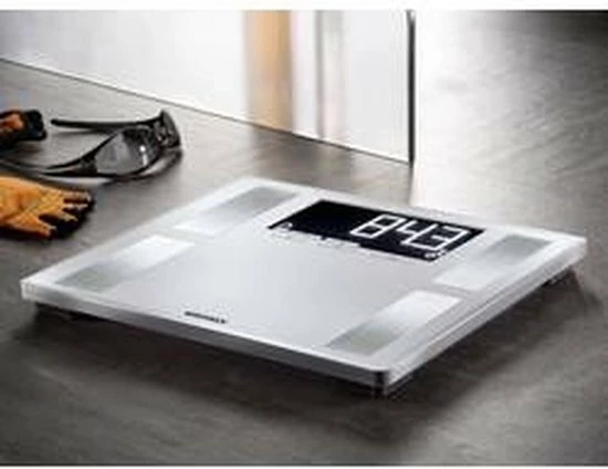 Soehnle - Personenweegschaal - Analyse - XL (35 X 30) - Kunststof - Zilver - BIA - BMI - Vet - Water - Spiermassa - Kcal 20 Soehnle - Personenweegschaal - Analyse - XL (35 X 30) - Kunststof - Zilver - BIA - BMI - Vet - Water - Spiermassa - Kcal - Afbeelding 18