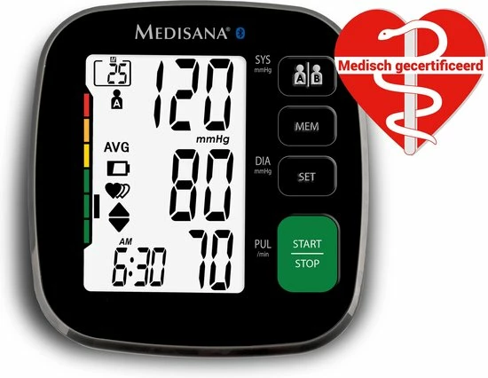 Medisana BU 546 Connect Bovenarm Bloeddrukmeter 5 Medisana BU 546 Connect Bovenarm Bloeddrukmeter - Afbeelding 3