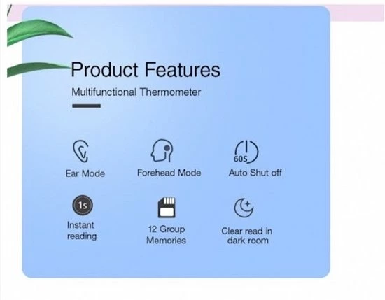 LaNicole®-Infrarood-oor-voorhoofd-thermometer-Roze-koorts-lichaamstemperatuur-baby-kind-volwassen-lichaamsthermometer 7 LaNicole®-Infrarood-oor-voorhoofd-thermometer-Roze-koorts-lichaamstemperatuur-baby-kind-volwassen-lichaamsthermometer - Afbeelding 5