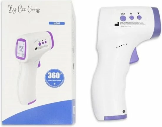 By Cee Cee Koortsthermometer Infrarood- Thermometer Lichaam En Voorhoofd - Contactloze En Digitale Thermometer - Voor Volwassenen En Kinderen 14 By Cee Cee Koortsthermometer Infrarood- Thermometer Lichaam En Voorhoofd - Contactloze En Digitale Thermometer - Voor Volwassenen En Kinderen - Afbeelding 12