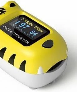 Contec Medical Systems Contec CMS50Q1 Kindersaturatiemeter Model Tijger Incl. Draagkoordje En Nederlandstalige Handleiding