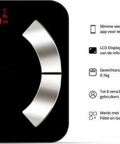 FlinQ Bluetooth Weegschaal - Personenweegschaal - Analyse App - Vetpercentage -Yunmai Shop 550x436 1
