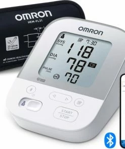 OMRON X4 Smart Bloeddrukmeter Bovenarm - Blood Pressure Monitor - Klinisch Gevalideerd - Met Mobiele App - 22 Tot 42 Cm Manchet