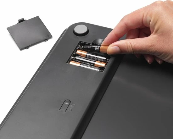 Brabantia ReNew Personenweegschaal Digitaal - Op Batterijen - Dark Grey 7 Brabantia ReNew Personenweegschaal Digitaal - Op Batterijen - Dark Grey - Afbeelding 5