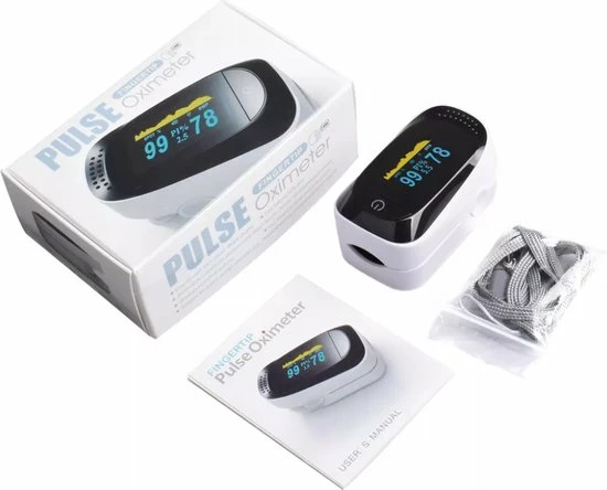 Medical Casa Da Praia - Digitale Vingertop Pulse Saturatiemeter - Zuurstofmeter Vinger Met Hartslagmeter - Oximeter - Best Getest - CE Certificaat - Incl. Opbergtas En Draagkoord 8 Medical Casa Da Praia - Digitale Vingertop Pulse Saturatiemeter - Zuurstofmeter Vinger Met Hartslagmeter - Oximeter - Best Getest - CE Certificaat - Incl. Opbergtas En Draagkoord - Afbeelding 6