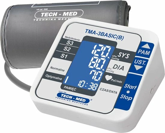 TECH-MED Digitale Arm Bloeddrukmeter Automatisch Medisch Apparaat Aanpasbare Hartritmestoornissen Detectie Manchet Nauwkeurig +/- 3 MmHg Geheugen WHO Classificatie 3 TECH-MED Digitale Arm Bloeddrukmeter Automatisch Medisch Apparaat Aanpasbare Hartritmestoornissen Detectie Manchet Nauwkeurig +/- 3 MmHg Geheugen WHO Classificatie