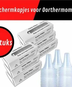 Supertarget - Beschermkapjes Voor Oorthermometer 100 Stuks - Navulkapjes 100 Stuks Voor Oorthermometer - Navul Set Geschikt Voor Braun Filters Oorthermometer - Thermometer - Lens Filters - Beschermkapjes