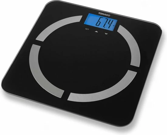 Tomado TBS0401B - Personenweegschaal - Lichaamsanalyse - Geheugen Tot 10 Personen - Weegt Tot 180 KG - Zwart 3 Tomado TBS0401B - Personenweegschaal - Lichaamsanalyse - Geheugen Tot 10 Personen - Weegt Tot 180 KG - Zwart