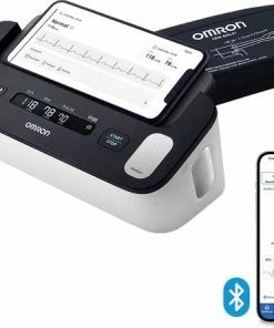 OMRON Complete Bloeddrukmeter Bovenarm - ECG Monitor - Klinisch Gevalideerd - Met Mobiele App - 22 Tot 42 Cm Manchet