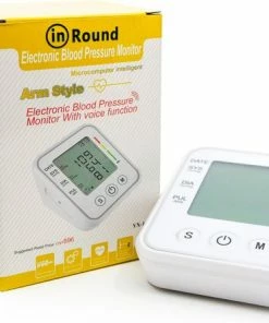 Luxe Bloeddrukmeter Voor De Bovenarm ? In Round ? Inclusief Opbergtas ? Bloeddrukmeters ? Bloeddruk En Hartslag Meter ? Hartslagmeter ? Bloeddrukmonitor ? Blood Pressure Monitor