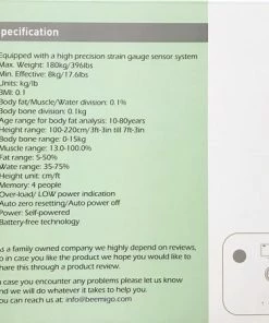 Beepower - Personenweegschaal - Self Powered - Met Lichaamsanalyse - Zwart 12 Beepower - Personenweegschaal - Self Powered - Met Lichaamsanalyse - Zwart -Yunmai Shop 550x449 2