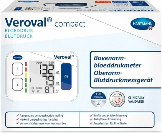 Veroval? Compact BPU22 - Bovenarm Bloeddrukmeter 9 Veroval? Compact BPU22 - Bovenarm Bloeddrukmeter - Afbeelding 7
