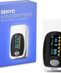 SENYO Saturatiemeter Met Hartslagmeter - Zuurstofmeter Vinger - Pulse Oximeter