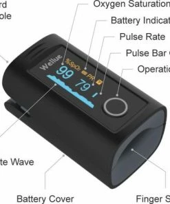 Best Getest UltraMed Oxysmart Vinger Saturatiemeter - Smart Zuurstofmeter - Pulse Oximeter Met Hartslagmeter - Medisch Apparaat - Bluetooth (Zwart) -Yunmai Shop 550x456 1