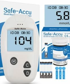 Thuys Glucosemeter - Bloedsuikermeter - Incl. Prikpen, 50 Teststrips & 50 Lancetten - Glucosemeter Startpakket