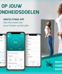 FITAGE® Personenweegschaal - Weegschaal Met 17x Lichaamsanalyse - Vetpercentagemeter - FITAGE App 20 FITAGE® Personenweegschaal - Weegschaal Met 17x Lichaamsanalyse - Vetpercentagemeter - FITAGE App -Yunmai Shop 550x458 1