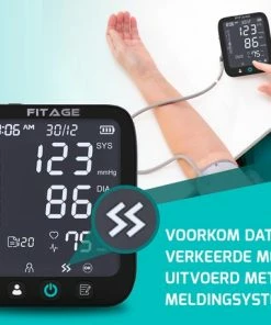 FITAGE® Bovenarm Bloeddrukmeter - Bloeddrukmeters - Hartslagmeter - Blood Pressure Monitor - Opbergtas - Omtrek Manchet 22-42cm 24 FITAGE® Bovenarm Bloeddrukmeter - Bloeddrukmeters - Hartslagmeter - Blood Pressure Monitor - Opbergtas - Omtrek Manchet 22-42cm -Yunmai Shop 550x458 17