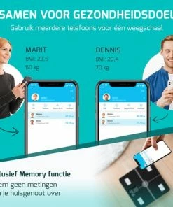 FITAGE® LCD Personenweegschaal - Weegschaal Met 17x Lichaamsanalyse - Vetpercentagemeter - FITAGE App -Yunmai Shop 550x458 24