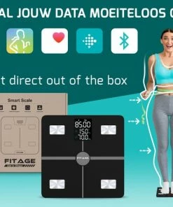 FITAGE® LCD Personenweegschaal - Weegschaal Met 17x Lichaamsanalyse - Vetpercentagemeter - FITAGE App -Yunmai Shop 550x458 25