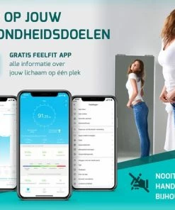 FITAGE® LCD Personenweegschaal - Weegschaal Met 17x Lichaamsanalyse - Vetpercentagemeter - FITAGE App -Yunmai Shop 550x458 28