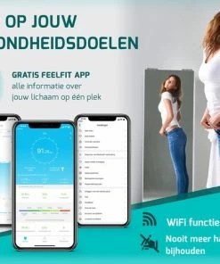 FITAGE? WiFi Personenweegschaal - Weegschaal Met 17x Lichaamsanalyse - Vetpercentagemeter - FITAGE App -Yunmai Shop 550x458 36