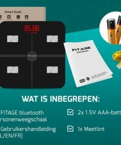 FITAGE? WiFi Personenweegschaal - Weegschaal Met 17x Lichaamsanalyse - Vetpercentagemeter - FITAGE App -Yunmai Shop 550x458 40