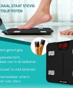 FITAGE® Personenweegschaal - Weegschaal Met 17x Lichaamsanalyse - Vetpercentagemeter - FITAGE App 24 FITAGE® Personenweegschaal - Weegschaal Met 17x Lichaamsanalyse - Vetpercentagemeter - FITAGE App -Yunmai Shop 550x458 5