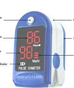 Merkloos Pulse Oximeter ? Saturatie Meter ? Digitale Hartslagmeter ? Zuurstofmeter - Digital Pulse Oximeter ? Zuurstof - Hartslagmeter ? Zuurstof Saturatiemeter ? Hartslag - Bloedzuurstofmeter ? Oximeter ? Vingertop Pulse -Yunmai Shop 550x459 2