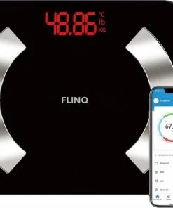 FlinQ Bluetooth Weegschaal - Personenweegschaal - Analyse App - Vetpercentage -Yunmai Shop 550x463