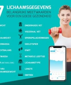 FITAGE? WiFi Personenweegschaal - Weegschaal Met 17x Lichaamsanalyse - Vetpercentagemeter - FITAGE App -Yunmai Shop 550x465 6