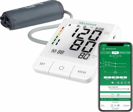 Medisana BU 530 Connect Bovenarmbloeddrukmeter 7 Medisana BU 530 Connect Bovenarmbloeddrukmeter - Afbeelding 5