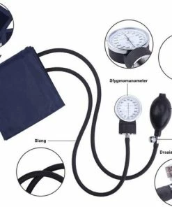 Forever Young Handmatige Bloeddrukmeter Bovenarm Met Stethoscoop In Zwart Etui -Yunmai Shop 550x467 3