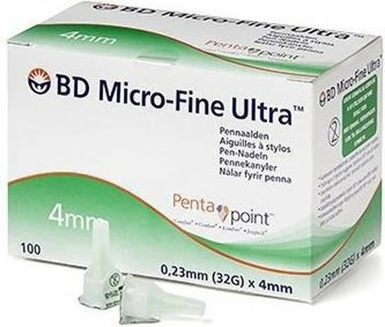 Becton Dickinson BD Microfine+ 4 Mm Thinwall Pennaalden 100 Stuks 9 Becton Dickinson BD Microfine+ 4 Mm Thinwall Pennaalden 100 Stuks - Afbeelding 7