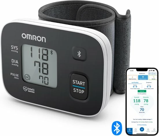 OMRON RS3 Intelli IT Bloeddrukmeter Pols - Blood Pressure Monitor - Klinisch Gevalideerd - 13,5 Tot 21,5 Cm Manchet 3 OMRON RS3 Intelli IT Bloeddrukmeter Pols - Blood Pressure Monitor - Klinisch Gevalideerd - 13,5 Tot 21,5 Cm Manchet