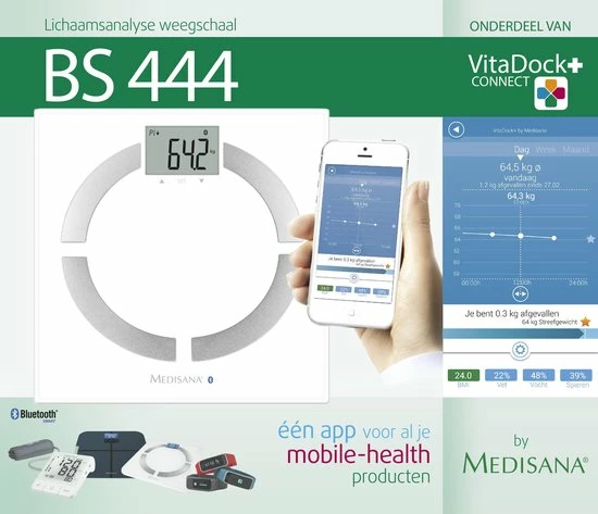Medisana BS444 Connect - Lichaamsanalyseweegschaal - Wit 11 Medisana BS444 Connect - Lichaamsanalyseweegschaal - Wit - Afbeelding 9