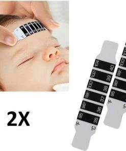 EPIN | Baby Voorhoofd Thermometer Strips | Lichaamsthermometer | Koorts Meter | 2 Stuks