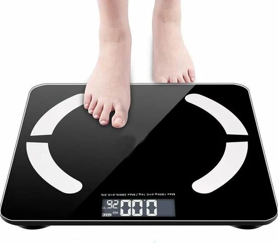 Merkloos Personenweegschaal - Weegschaal Met Lichaamsanalyse - 12 Metingen - Incl. Handige App 5 Merkloos Personenweegschaal - Weegschaal Met Lichaamsanalyse - 12 Metingen - Incl. Handige App - Afbeelding 3