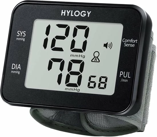 HYLOGY Pols Bloeddrukmeter Hartstichting - Digitaal LCD-scherm - Wrist Blood Pressure Monitor Easy - Manchet 13.5-21 Cm - Spraakuitzending - Zwart 3 HYLOGY Pols Bloeddrukmeter Hartstichting - Digitaal LCD-scherm - Wrist Blood Pressure Monitor Easy - Manchet 13.5-21 Cm - Spraakuitzending - Zwart