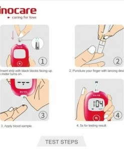 Sinocare Safe AQ Smart Bloedglucosemeter/bloedglucose Diabetescontrolekit Met Codevrij Strips X 50 En Pijnloze Lancetten X 50 - In Mg/dL (Safe AQ Smart) (50 Strips) -Yunmai Shop 550x483 4