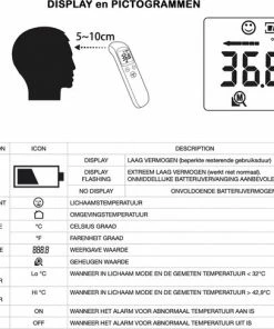 Djambo Thermometer Voorhoofd Infrarood Met Digitaal Kleuren Display - Snelle Meting In 1 Seconde - Thermometer Lichaam En Objecten - Koorts Thermometer Voor Baby, Kinderen En Volwassen - Gratis Batterijen 11 Djambo Thermometer Voorhoofd Infrarood Met Digitaal Kleuren Display - Snelle Meting In 1 Seconde - Thermometer Lichaam En Objecten - Koorts Thermometer Voor Baby, Kinderen En Volwassen - Gratis Batterijen -Yunmai Shop 550x488 7