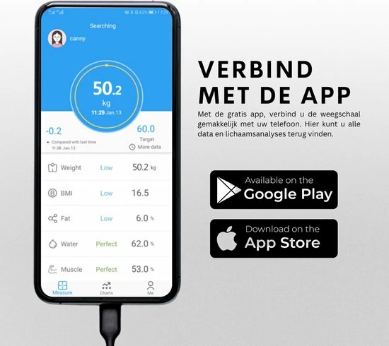 Achat? Slimme Weegschaal Met App - 12 Lichaamsanalyses - Smart Personenweegschaal - 8 Gebruikers - Incl Batterij - Wit 10 Achat? Slimme Weegschaal Met App - 12 Lichaamsanalyses - Smart Personenweegschaal - 8 Gebruikers - Incl Batterij - Wit - Afbeelding 8