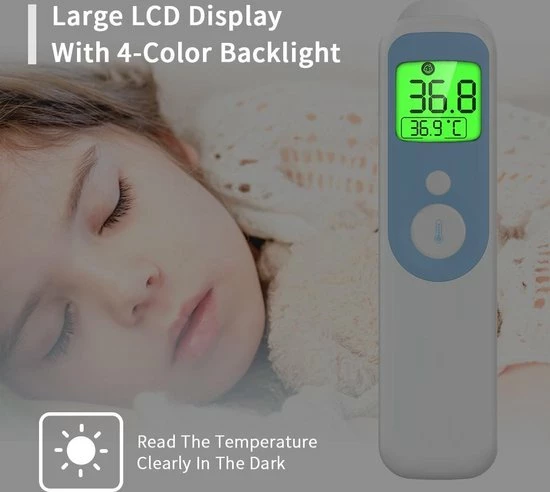 AOJ Medical AOJ-20C Thermometer Voorhoofd En Oor - ISO 9001 Gecertificeerde Koortsthermometer - Volwassenen En Baby Of Kind - Infrarood - Lichaam 5 AOJ Medical AOJ-20C Thermometer Voorhoofd En Oor - ISO 9001 Gecertificeerde Koortsthermometer - Volwassenen En Baby Of Kind - Infrarood - Lichaam - Afbeelding 3