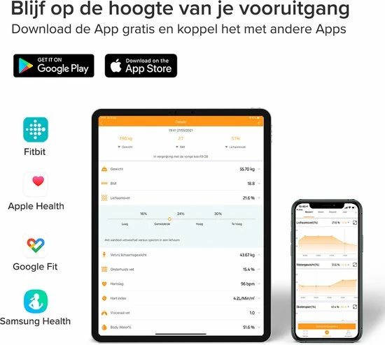 Robi Products Robi S9 Personenweegschaal Met Lichaamsanalyse - Zwart 14 Robi Products Robi S9 Personenweegschaal Met Lichaamsanalyse - Zwart - Afbeelding 12