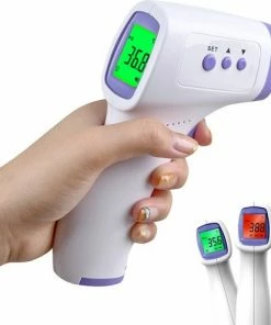 By Cee Cee Koortsthermometer Infrarood- Thermometer Lichaam En Voorhoofd - Contactloze En Digitale Thermometer - Voor Volwassenen En Kinderen