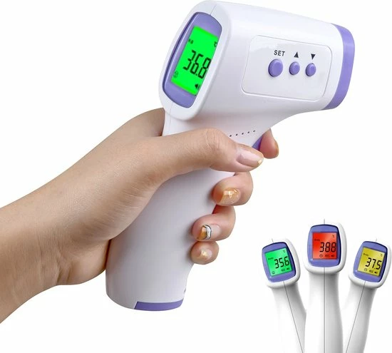 By Cee Cee Koortsthermometer Infrarood- Thermometer Lichaam En Voorhoofd - Contactloze En Digitale Thermometer - Voor Volwassenen En Kinderen 3 By Cee Cee Koortsthermometer Infrarood- Thermometer Lichaam En Voorhoofd - Contactloze En Digitale Thermometer - Voor Volwassenen En Kinderen