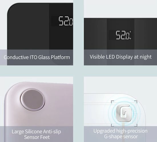 Skala Weegschaal Met Lichaamsanalyse - Digitale Personenweegschaal - Zwart 5 Skala Weegschaal Met Lichaamsanalyse - Digitale Personenweegschaal - Zwart - Afbeelding 3